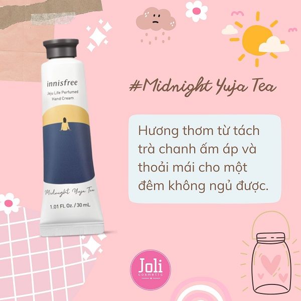 Kem Dưỡng Da Tay Hương Nước Hoa Innisfree Jeju Life Perfumed Hand Cream 30ml