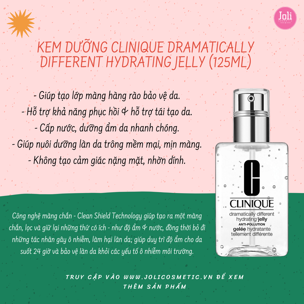 Gel Dưỡng Ẩm Clinique Dramatically Different Hydrating Jelly