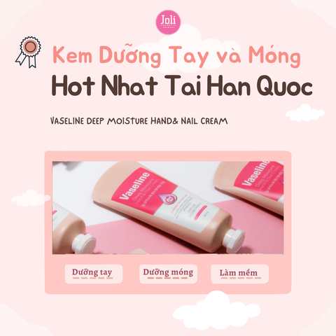Kem Dưỡng Da Tay & Móng Vaseline Deep Moisture Hand & Nail Cream 60ml