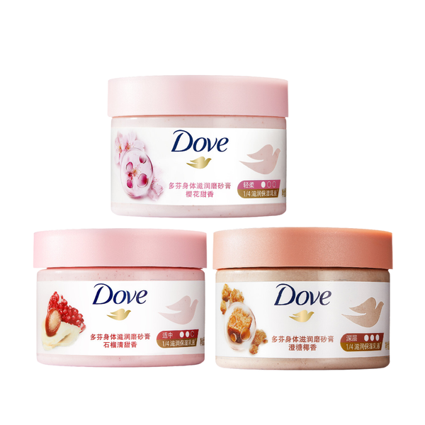 Tẩy Tế Bào Chết Dưỡng Ẩm Toàn Thân Dove Moisturizing Body Scurb 298g (Bản Trung)