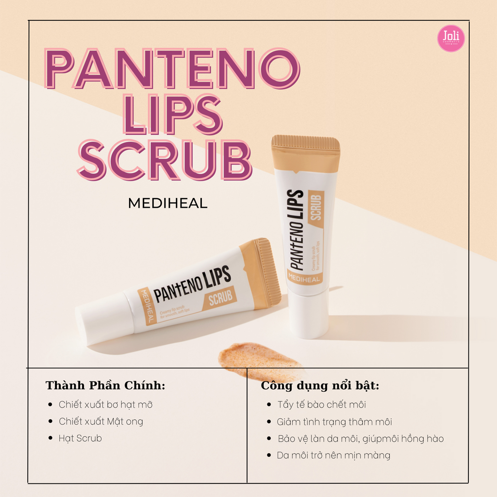 Tẩy Tế Bào Chết Môi Mediheal Pantenolips Scrub 10ml