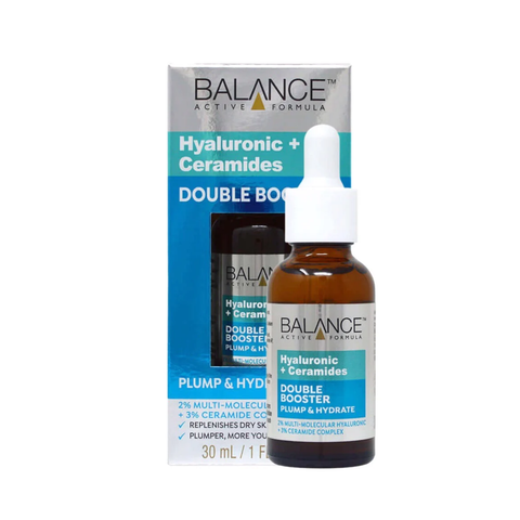 Serum Cấp Ẩm, Mờ Nếp Nhăn Balance Hyaluronic + Ceramides Double Booster Serum 30ml