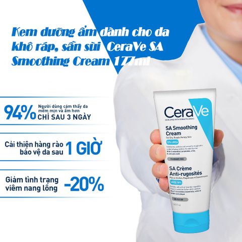 Kem Dưỡng Ẩm Cho Da Nhạy Cảm CeraVe SA Smoothing Cream 177ml