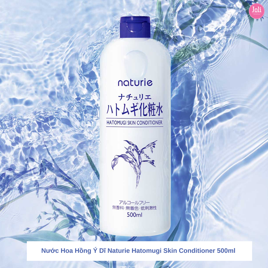 Nước Hoa Hồng Ý Dĩ Naturie Hatomugi Skin Conditioner 500ml