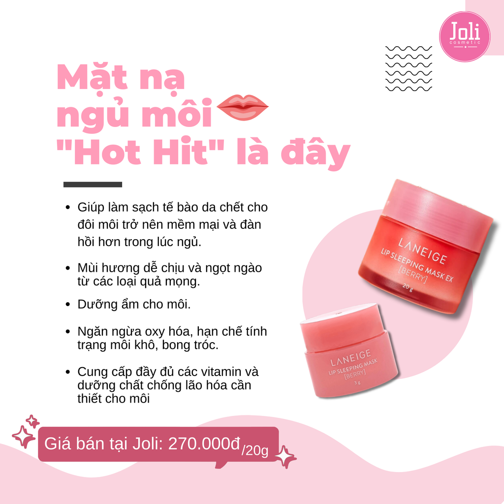 Mặt Nạ Ngủ Môi Laneige Lip Sleeping Mask EX Berry 20g