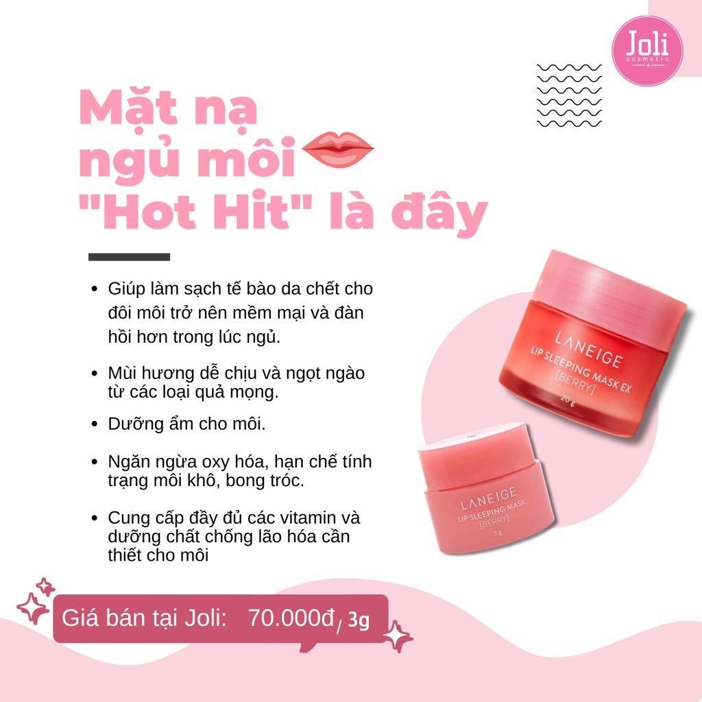 Mặt Nạ Ngủ Môi Laneige Mini Hương Quả Mọng 3g