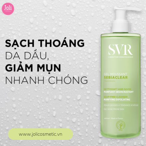 Gel Rửa Mặt Cho Da Dầu SVR Sebiaclear Gel Moussant