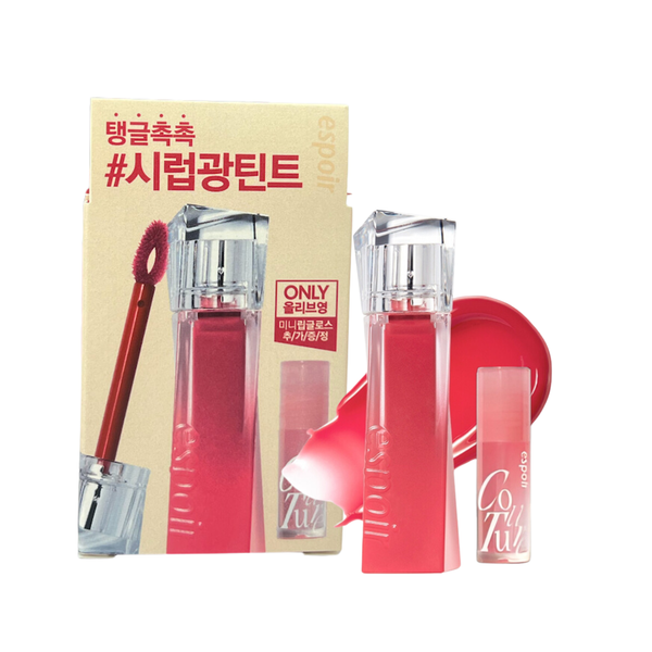 Set Son Tint Bóng Espoir Couture Lip Tint Glaze 5.5g + Tặng Son Espoir Couture Lip Gloss 2g