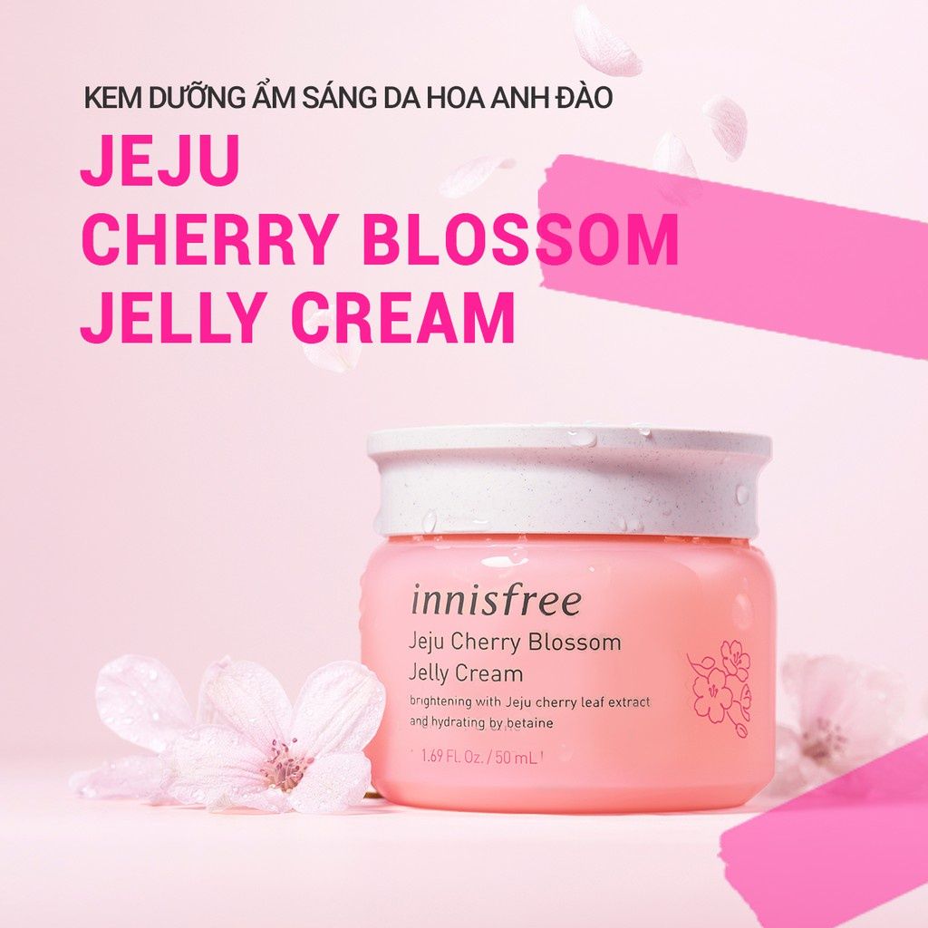 Kem Dưỡng Ẩm & Trắng Da Innisfree Jeju Cherry Blossom Jelly Cream 50ml