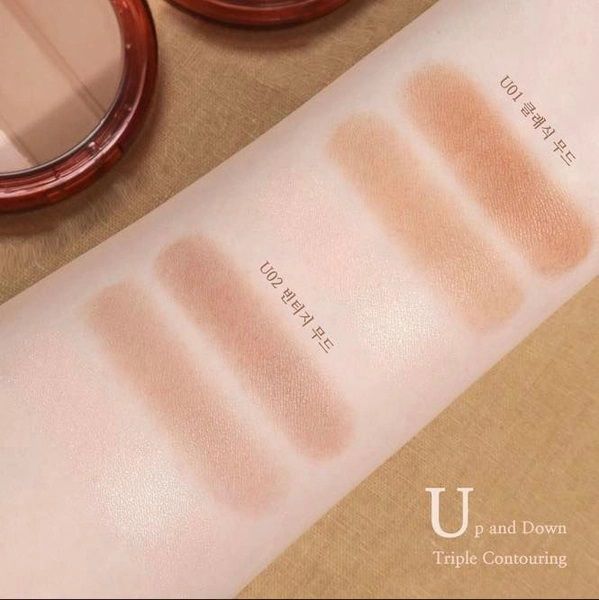 Phấn Tạo Khối Và Highlight Black Rouge Up & Down Triple Contouring