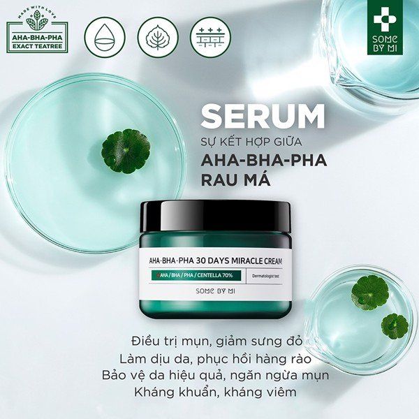 Kem Dưỡng Some By Mi AHA-BHA-PHA Giảm & Ngăn Ngừa Mụn 30 Days Miracle Cream 60g