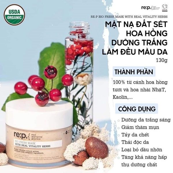 Mặt Nạ Đất Sét RE:P Bio Fresh Mask 130g