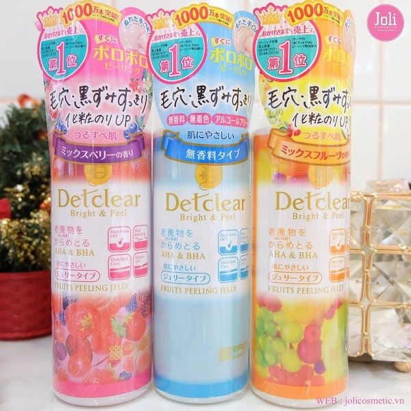 Tẩy Tế Bào Chết Dạng Gel Meishoku Detclear Bright & Peel Facial Peel Peeling 180ml