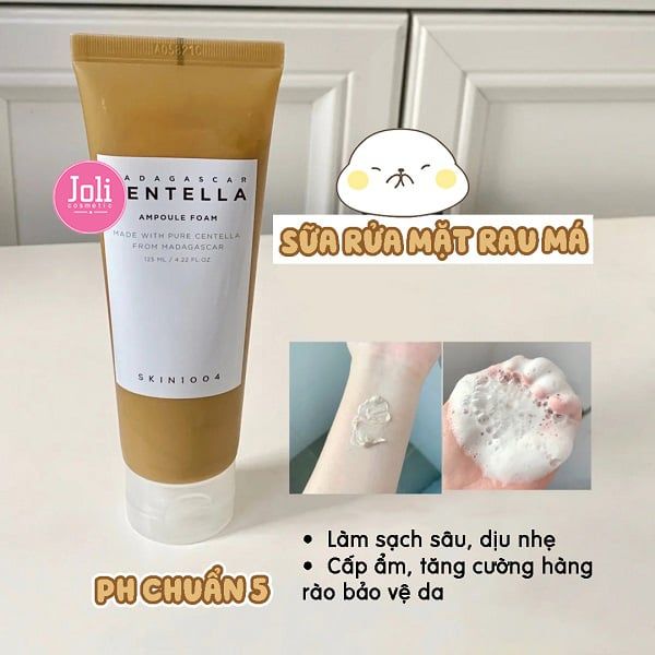 Sữa Rửa Mặt Cho Da Nhạy Cảm Skin1004 Madagascar Centella Ampoule Foam 125ml