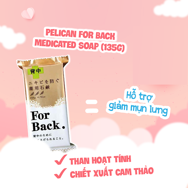 Xà Phòng Làm Giảm Mụn Lưng Pelican For Back Medicated Soap 135g