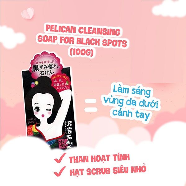 Xà Phòng Giảm Thâm Nách Pelican Cleansing Soap For Black Spots 100g