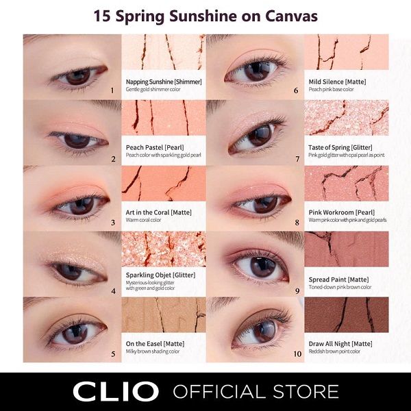 Bảng Phấn Mắt 10 Ô Clio Pro Eye Palette