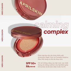 Phấn Nước Aprilskin Hero Cushion SPF50+ PA ++++ (Tặng Kèm Lõi)