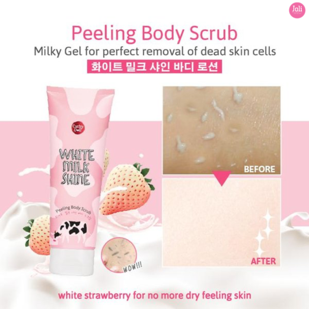 Tẩy Tế Bào Chết Sữa Bò Cathy Doll White Milk Shine Peeling Body Scrub 320ml