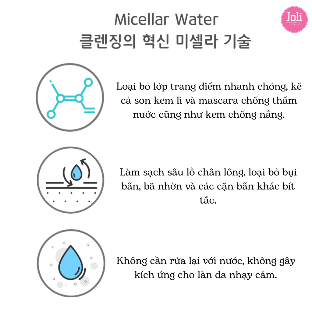 Nước Tẩy Trang Derladie Ngừa Mụn Làm Sạch Da Cleansing Water Witch Hazel