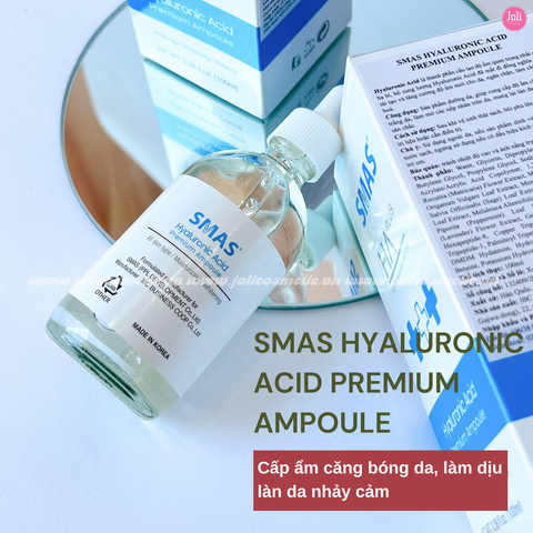 Tinh Chất Cấp Ẩm Căng Bóng Sáng Da SMAS Hyaluronic Acid Premium Ampoule 100ml