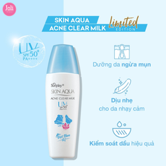 Sữa Chống Nắng Dưỡng Da Ngừa Mụn Sunplay Skin Aqua Acne Clear Milk SPF50+ PA++++ 25g