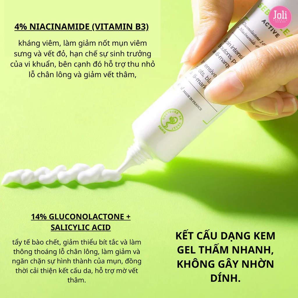 Kem Dưỡng Làm Giảm Mụn & Dầu Nhờn SVR Sebiaclear Active 40ml