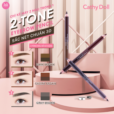 Chì Kẻ Mày 2 Màu Trong 1 Cathy Doll 2-Tone Eyebrow Pencil