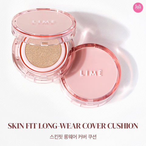 Phấn Nước Lime Skin Fit Long-Wear Cover Cushion SPF50+ PA++++ 15g