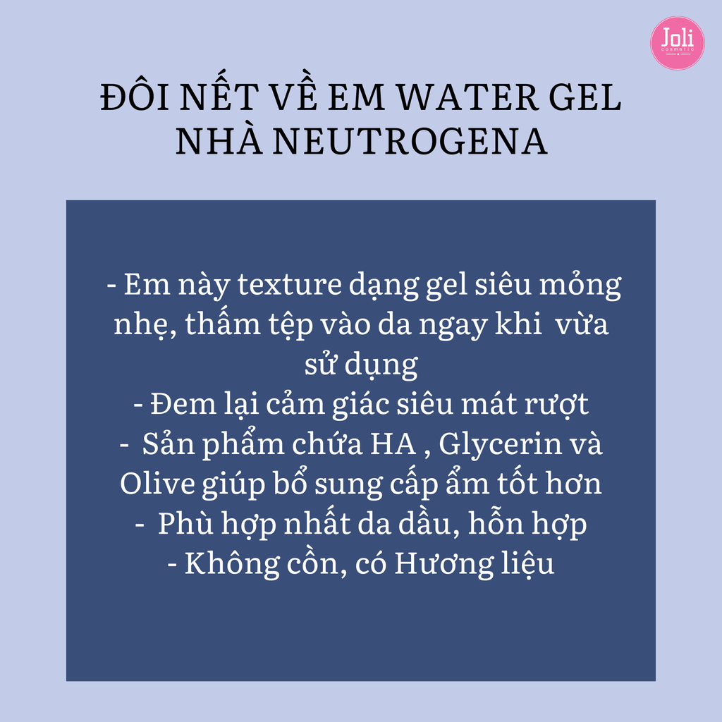 Kem Dưỡng Ẩm Neutrogena Cấp Nước Cho Da Dầu Hydro Boost Water Gel