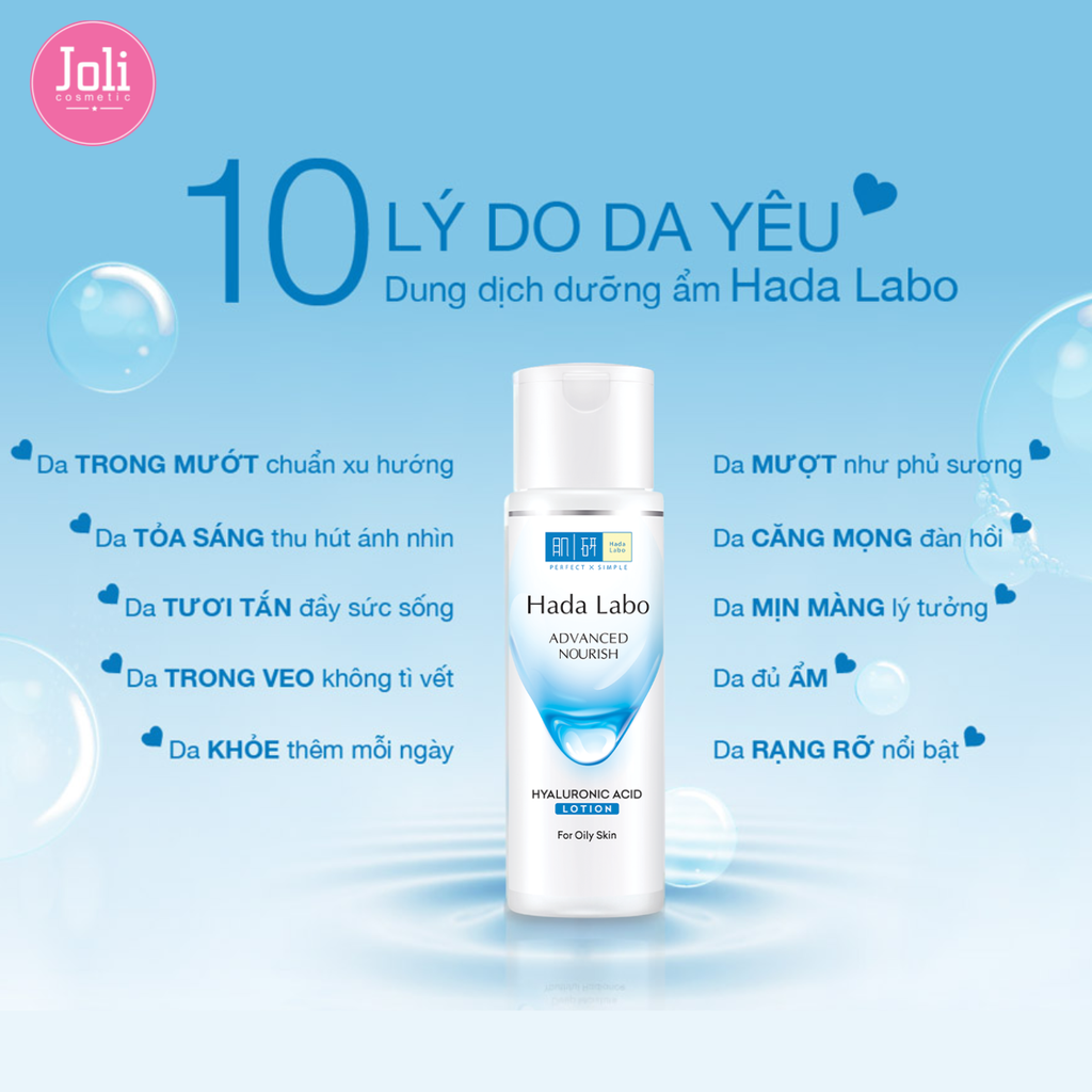 Dung Dịch Dưỡng Ẩm Cho Da Dầu Hada Labo Advanced Nourish Hyaluron Lotion Oily Skin