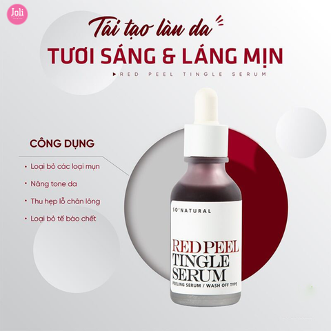 Tinh Chất Tẩy Da Chết Hóa Học So Natural Red Peel Tingle Serum