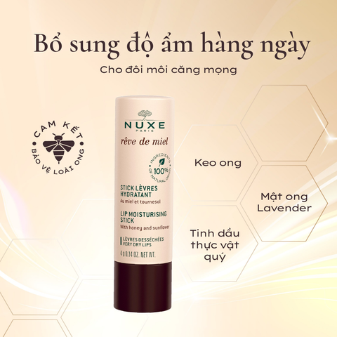 Son Dưỡng Môi Nuxe Reve De Miel Lip Moisturizing Stick 4g