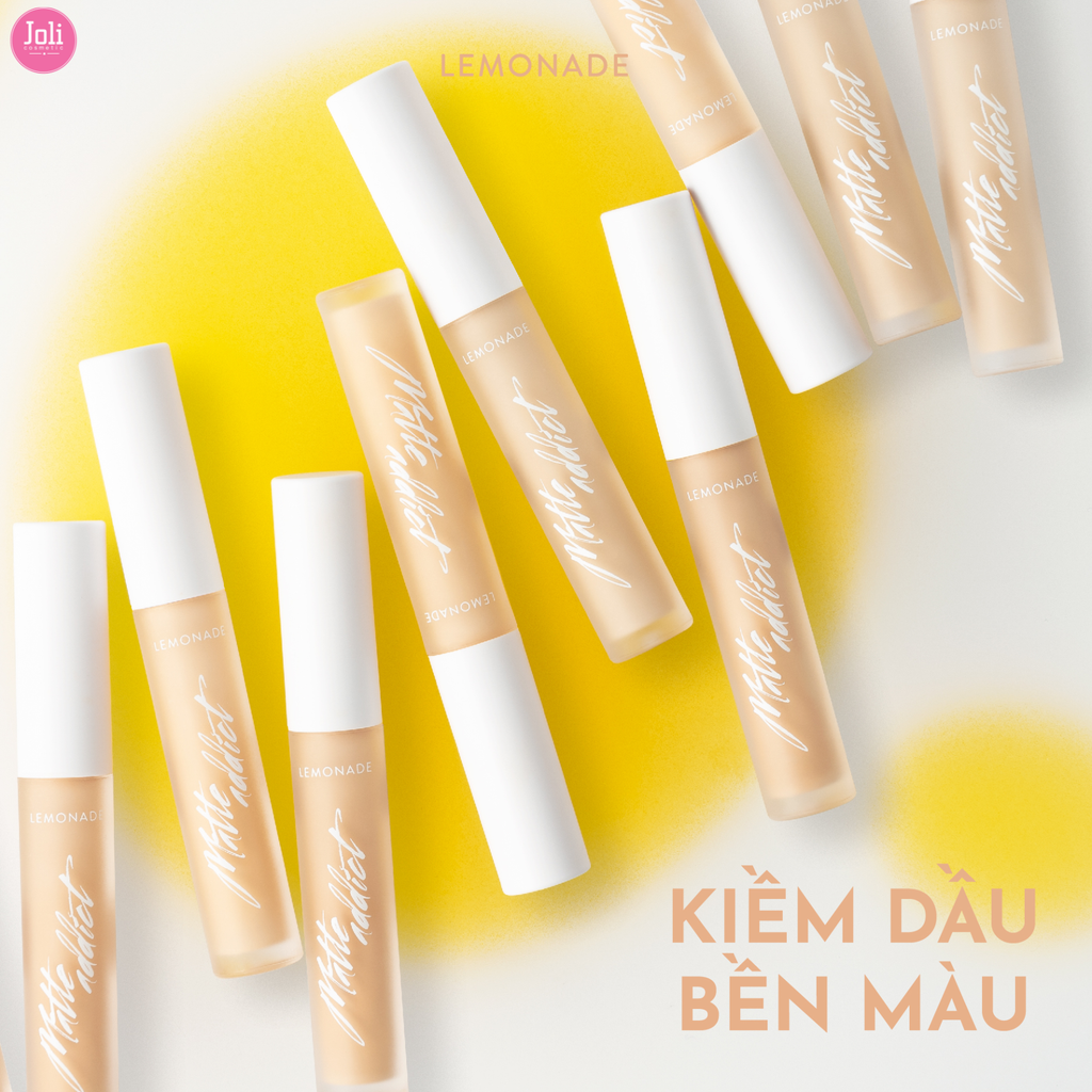 Kem Che Khuyết Điểm Kiềm Dầu Lemonade Matte Addict Concealer 3g