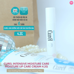 Son Dưỡng Ẩm Chuyên Sâu Không Màu Curel Intensive Moisture Care Moisture Lip Care Cream 4.2g