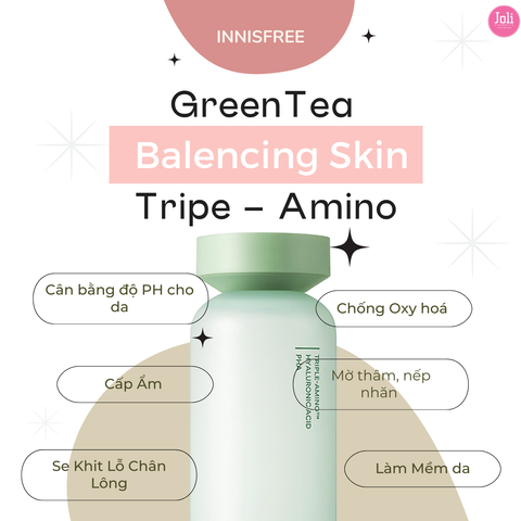 Nước Hoa Hồng Innisfree Green Tea Balancing Skin 200ml