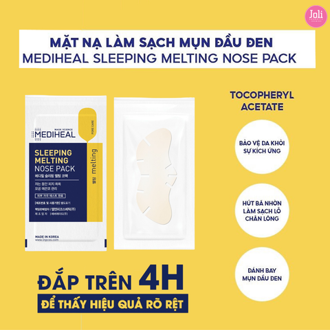 Mặt Nạ Ngủ Dành Cho Mũi Làm Sạch Mụn Đầu Đen Mediheal Sleeping Melting Nose Pack