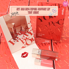 Set Son Kem Espoir Couture Lip Tint Shine (RD201 Like It 8.5g + Lip Tint Shine Mini Peach 3g)