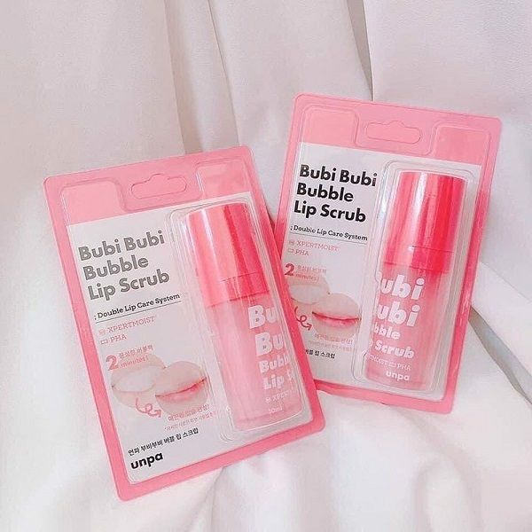 Tẩy Tế Bào Chết Môi Sủi Bọt Bubi Bubi Bubble Lip Scrub Red 10ml