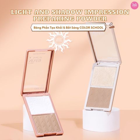 Bảng Phấn Tạo Khối & Bắt Sáng COLOR SCHOOL Light And Shadow Impression Preparing Powder