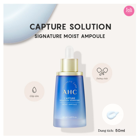 Tinh Chất Cấp Ẩm Sáng Da AHC Capture Solution Signature Moist Ampoule 50ml