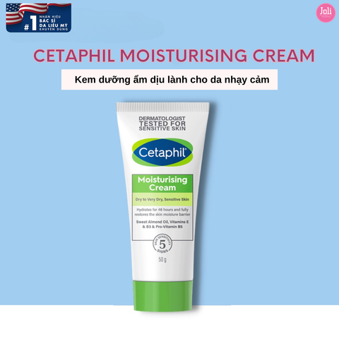 Kem Dưỡng Ẩm Cho Da Nhạy Cảm Cetaphil Moisturising Cream 50g