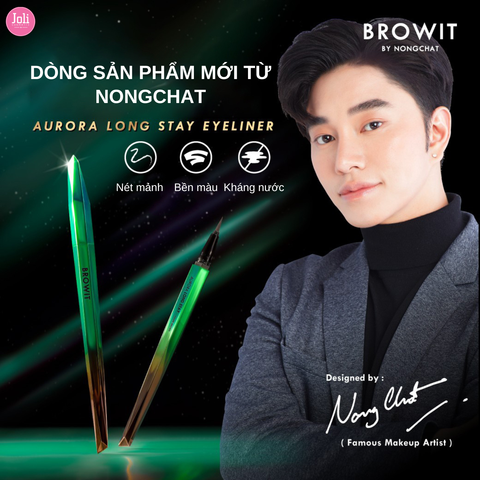 Bút Kẻ Mắt Browit By Nongchat Aurora Long Stay Eyeliner 0.5g