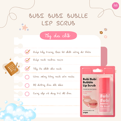 Tẩy Tế Bào Chết Môi Sủi Bọt Bubi Bubi Bubble Lip Scrub Red 10ml