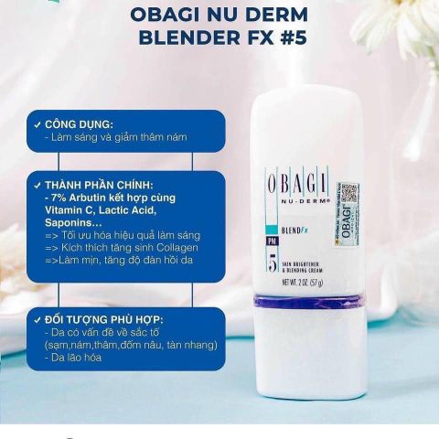 Kem Dưỡng Trắng Da Trị Sạm Nám Obagi Nu Derm BlendFx #5 57g