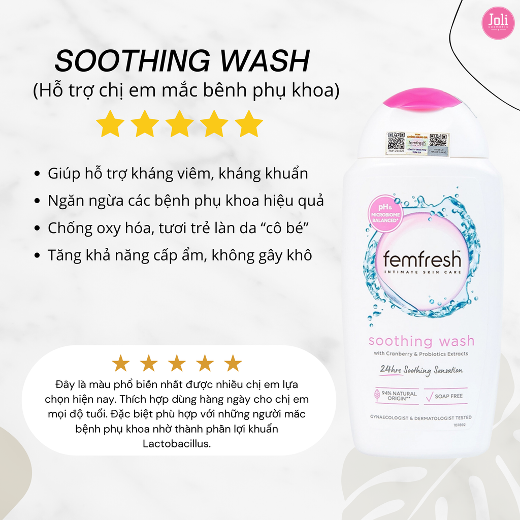 Dung Dịch Vệ Sinh Phụ Nữ Femfresh Wash 250ml