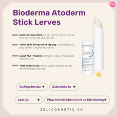 Son Dưỡng Dạng Sáp Làm Dịu Môi Khô Giảm Nứt Nẻ Bioderma Atoderm Stick Levres 4g