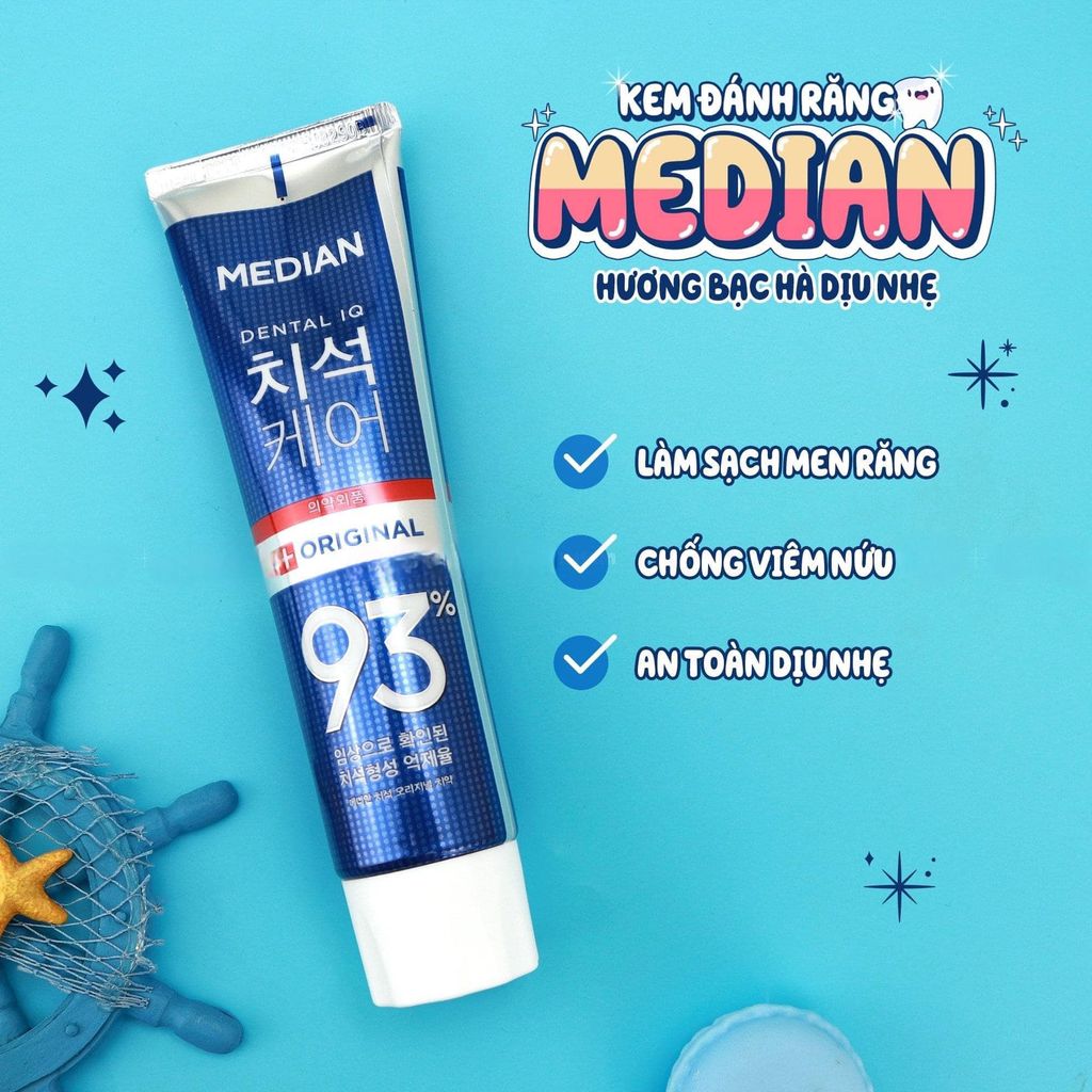 Kem Đánh Răng MEDIAN Dental IQ Tartar Protection Toothpaste 120g