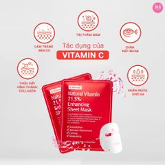 Mặt Nạ By Làm Sáng Da Wishtrend Natural Vitamin 21.5% Enhancing Sheet Mask 23ml