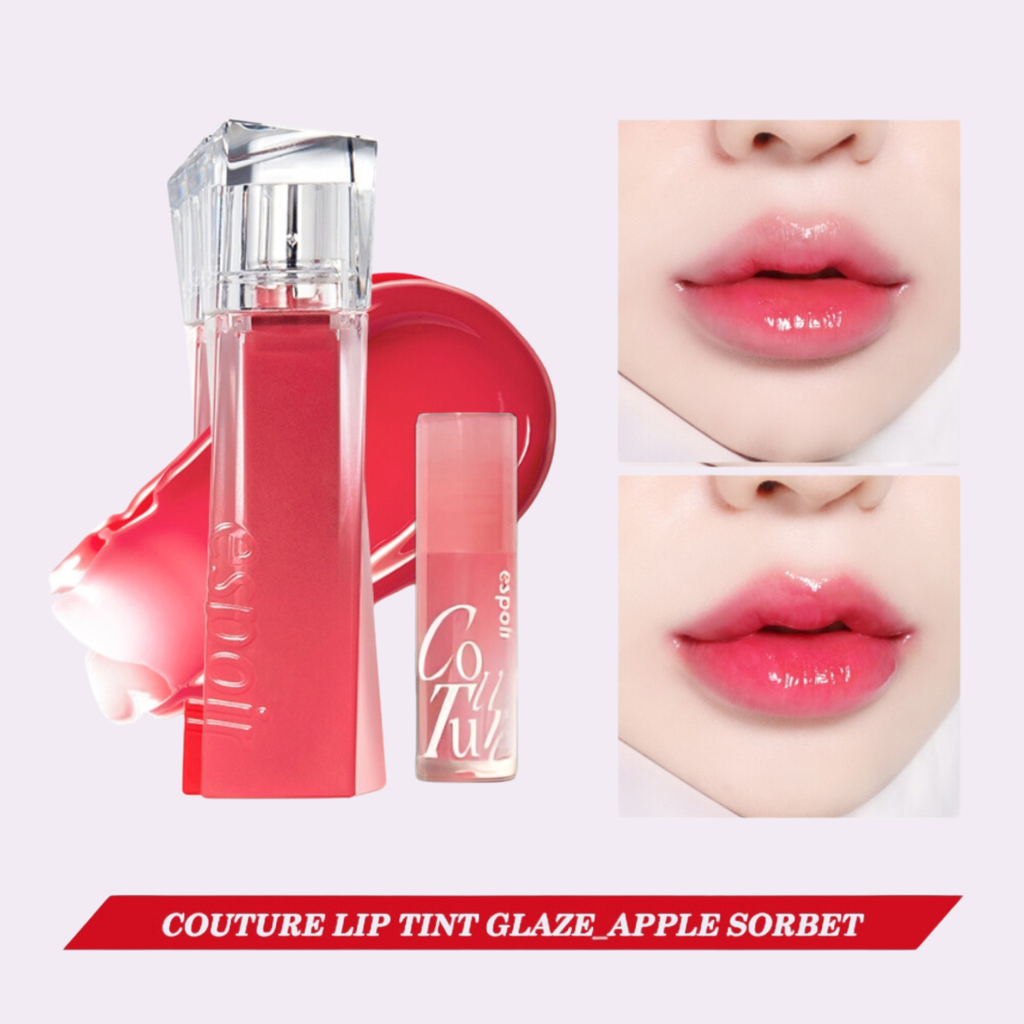 Set Son Tint Bóng Espoir Couture Lip Tint Glaze 5.5g + Tặng Son Espoir Couture Lip Gloss 2g